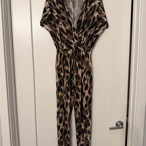 Kardashian Kollection Animal Print Jumpsuit